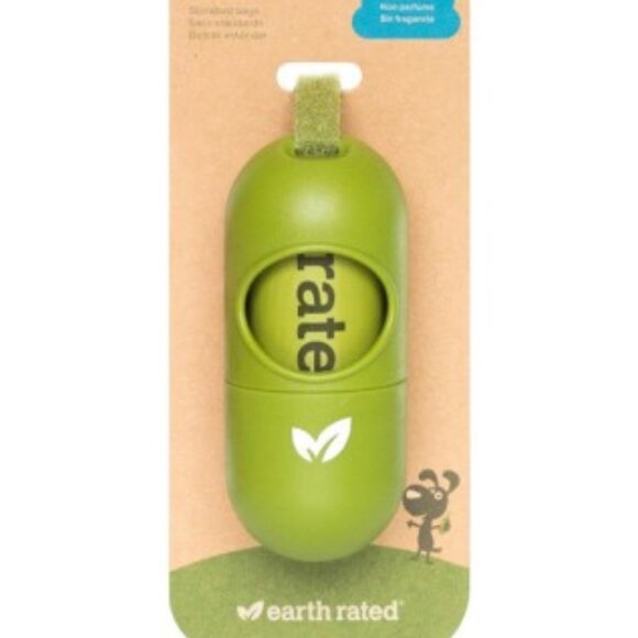 Dog Waste Bag Leash Dispenser & Roll of Bags, NWT Earth Rated - Picture 1 of 2